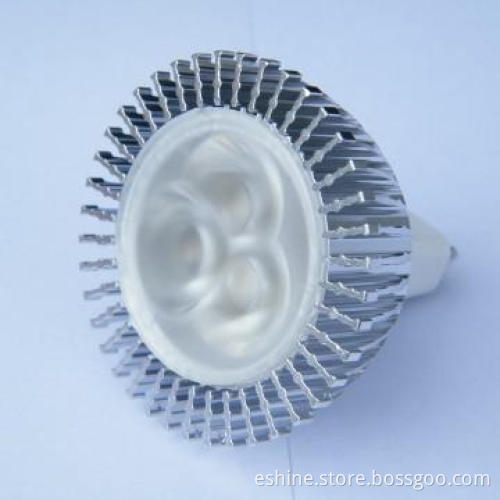 White aluminum LED spotlight, 3*1W white or warm white CE GS GOST CB